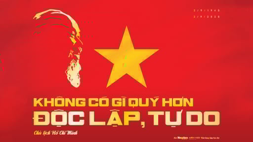Báo NTNN/Dân Việt tặng bạn đọc poster Kỷ niệm 80 năm Ngày Quốc khánh