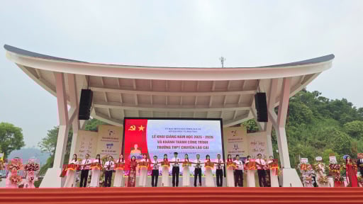Khánh thành trường THPT Chuyên Lào Cai 380 tỷ đồng nhân dịp khai giảng năm học mới 2025-2026