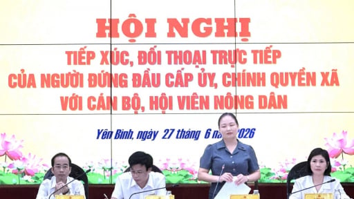 Y&ecirc;n B&igrave;nh (L&agrave;o Cai) đối thoại trực tiếp với n&ocirc;ng d&acirc;n, th&aacute;o gỡ  'n&uacute;t thắt' về đất đai, chuyển đổi số