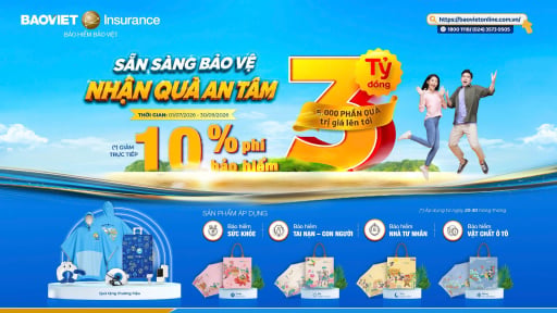 Bảo hiểm Bảo Việt triển khai ưu đ&atilde;i 'Sẵn s&agrave;ng bảo vệ - Nhận qu&agrave; an t&acirc;m'