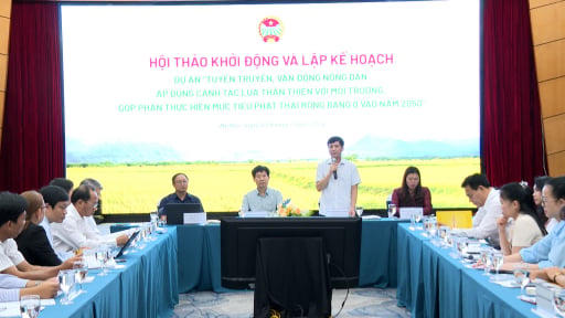 Trung ương Hội N&ocirc;ng d&acirc;n Việt Nam ph&aacute;t động dự &aacute;n canh t&aacute;c l&uacute;a ph&aacute;t thải thấp, g&oacute;p sức hiện thực h&oacute;a Net Zero 2050