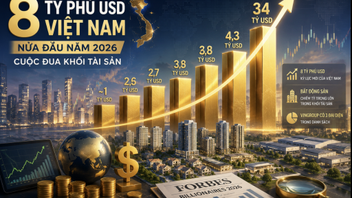 Ai đang nắm lợi thế lớn nhất trong cuộc đua t&agrave;i sản của c&aacute;c tỷ ph&uacute; Việt?