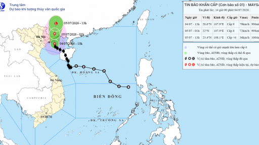 Tin b&atilde;o mới nhất, b&atilde;o số 1 MAYSAK mạnh cấp 9, chỉ c&ograve;n c&aacute;ch Quảng Ninh 90km, khu vực n&agrave;o đang chịu ảnh hưởng trực tiếp?