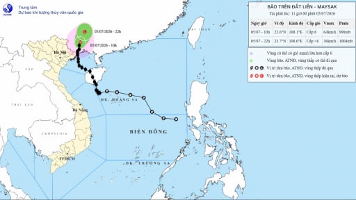 Tin b&atilde;o mới nhất, b&atilde;o số 1 MAYSAK di chuyển chậm, g&acirc;y mưa lớn tr&ecirc;n 70mm tại Đ&ocirc;ng Bắc Bắc Bộ trong h&ocirc;m nay (5/7)