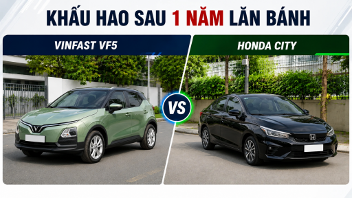 Bất ngờ khấu hao VinFast VF5 v&agrave; Honda City, c&ugrave;ng tầm tiền xe n&agrave;o mất gi&aacute; hơn sau 1 năm lăn b&aacute;nh?