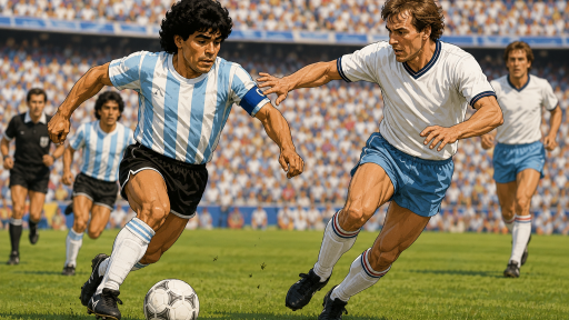 Anh vs Argentina tại World Cup 1986: &ldquo;B&agrave;n tay của Ch&uacute;a&rdquo; v&agrave; bước chạy bất tử của Maradona