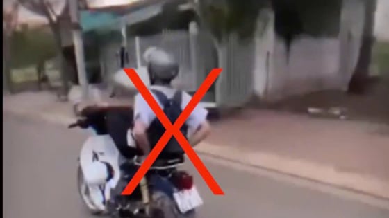 Xử lý vụ nam sinh lớp 10 buông tay, điều khiển xe máy bằng 2 chân