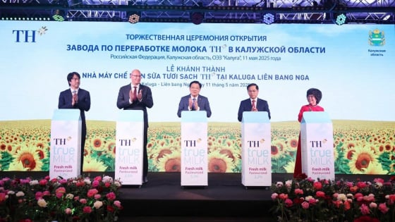 Tập đoàn TH khánh thành Nhà máy chế biến sữa công suất hàng đầu Liên bang Nga