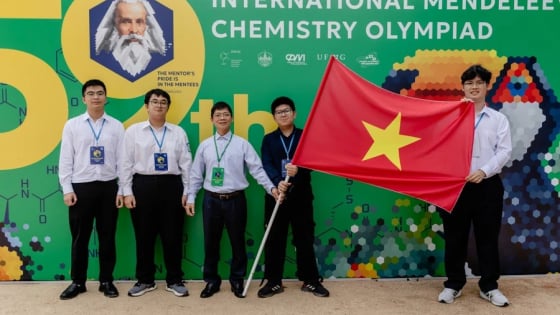 Lộ diện 4 học sinh giành Huy chương Vàng, Bạc tại Olympic Hóa học quốc tế 2025