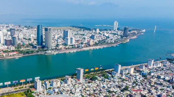 Nhìn từ trên cao nơi dự kiến là trung tâm hành chính Đà Nẵng sau khi hợp nhất với Quảng Nam