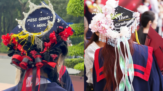 Ấn tượng với những chiếc mũ tốt nghiệp sáng tạo độc đáo của sinh viên FPT Polytechnic từ Nam ra Bắc