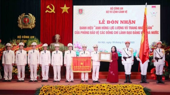 Phòng 5 Bộ Tư lệnh cảnh vệ Bộ Công an được trao tặng danh hiệu Anh hùng