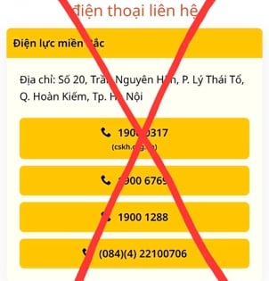 EVNNPC cảnh báo khẩn cấp trang web giả mạng thông tin nhằm lừa đảo khách hàng