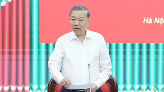 Hình ảnh Tổng Bí thư Tô Lâm làm việc với Ủy ban Kiểm tra Trung ương