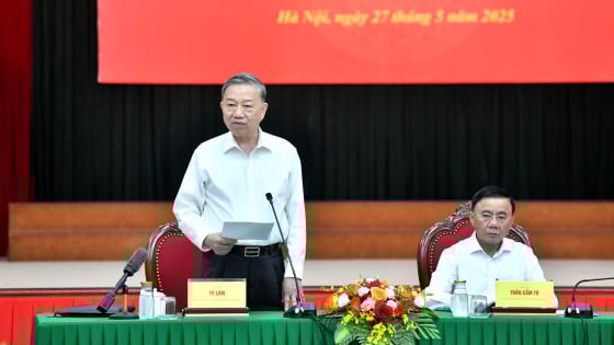 Hình ảnh Tổng Bí thư Tô Lâm làm việc với Ban Tổ chức Trung ương
