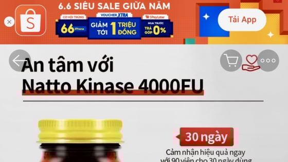 Sàn thương mại điện tử Shopee và Lazada bán nhiều thực phẩm chức năng không có giấy tiếp nhận đăng ký bản công bố sản phẩm 