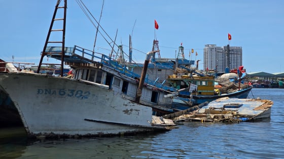Âu thuyền lớn nhất miền Trung: Xác tàu hoang hóa, hiểm họa rình rập