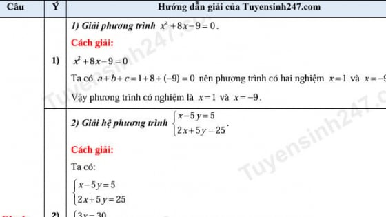 Đề thi môn Toán vào lớp 10 năm 2025 của Đồng Nai có gợi ý đáp án