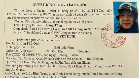 Truy tìm nhân viên một ngân hàng để phục vụ giải quyết tin báo tội phạm lừa đảo chiếm đoạt 1,2 tỷ đồng