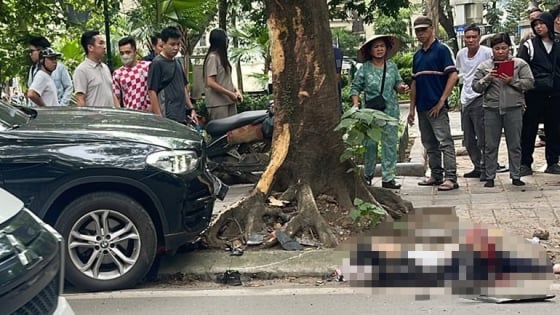 Va chạm với ô tô BMW, nữ sinh ở Hà Nội bị đứt lìa chân 