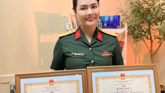 Ca sĩ mang hàm Đại úy quê Bắc Giang liên tiếp nhận Bằng khen của Bộ Quốc phòng là ai?