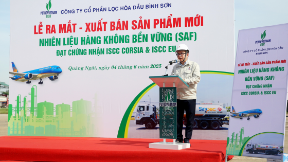 BSR ra mắt và xuất bán lô sản phẩm mới Nhiên liệu hàng không bền vững (SAF)