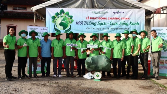 Syngenta thu gom được hơn 8,2 tấn vỏ bao gói thuốc BVTV, trồng 1.850 cây xanh tại Sóc Trăng, Cần Thơ