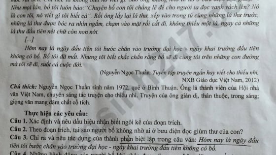 Đề thi môn Văn vào lớp 10 năm 2025 của Hà Nam có gợi ý đáp án