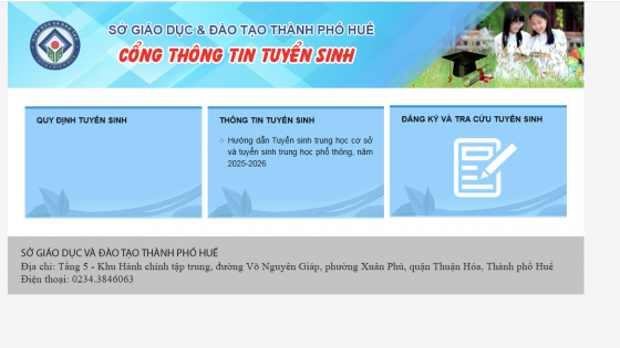 Lịch công bố điểm thi vào lớp 10 năm 2025-2026 của Huế