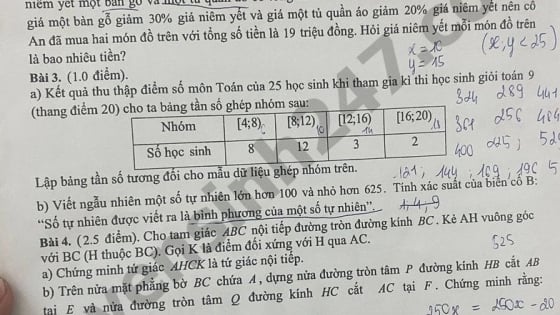 Đề thi môn Toán vào lớp 10 năm 2025 của Kiên Giang có gợi ý đáp án 