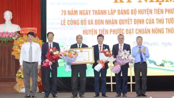 Công bố Quyết định của Thủ tướng Chính phủ công nhận huyện Tiên Phước là huyện nông thôn mới tỉnh Quảng Nam