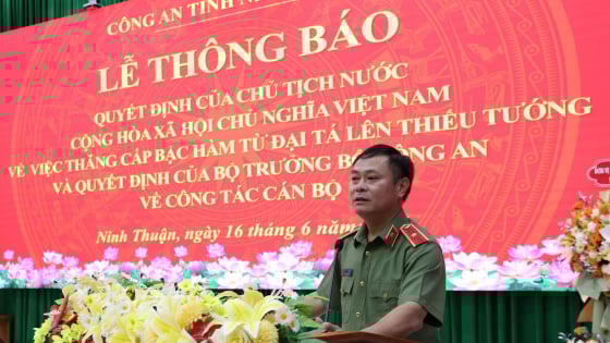 Giám đốc Công an tỉnh Ninh Thuận được thăng hàm Thiếu tướng và nhận nhiệm vụ quan trọng tại CHDCND Lào