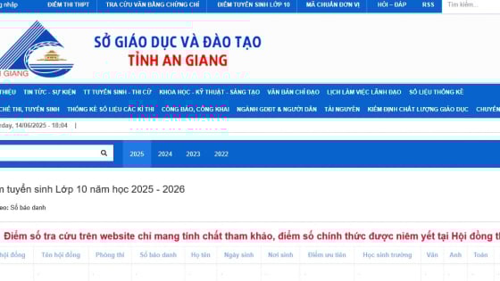 An Giang công bố điểm thi lớp 10, tra cứu điểm thi vào lớp 10 năm 2025 của An Giang theo cách này nhanh nhất