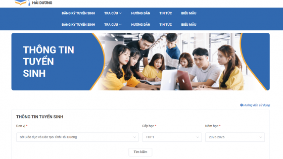 Tra cứu điểm thi vào lớp 10 năm 2025 của Hải Dương chuẩn và nhanh nhất 