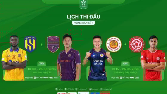 Lịch phát sóng trực tiếp bán kết Cúp Quốc gia 2024/2025: Danh hiệu cuối cùng dành cho ai?