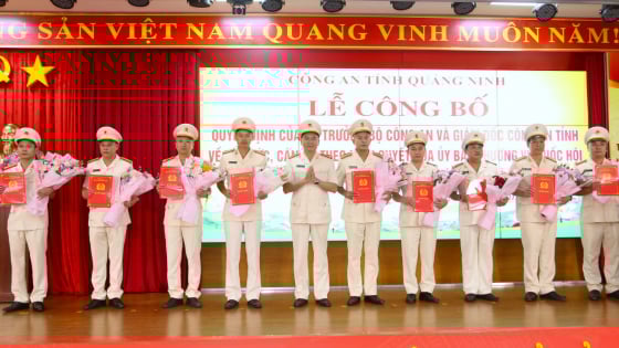 Kiện toàn 54 đơn vị Công an cấp xã, phường thuộc tỉnh Quảng Ninh