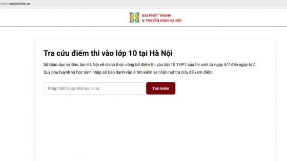 Cách tra cứu điểm thi vào 10 Hà Nội 2025 bằng tên, số báo danh, mã học sinh