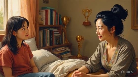 Xem phim, tôi ấn tượng với câu này quá nên vội đem ra dạy con: Nhìn sự thay đổi tích cực của con mà mừng!