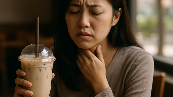 Nữ ca sĩ Trung Quốc mất giọng vì nghiện trà sữa
