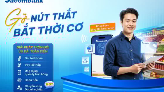 Sacombank đồng hành cùng hộ kinh doanh trong giai đoạn chuyển mình