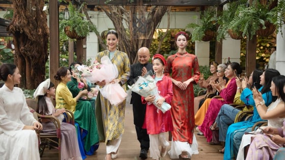 Á hậu chuyển giới Nguyễn Cao Minh Anh cùng dàn mẫu nhí gây sốt trong bộ sưu tập thời trang mới ở Hà Nội