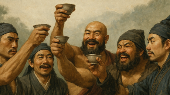 5 hảo hán có tửu lượng cao nhất trong Thủy Hử gồm những ai?