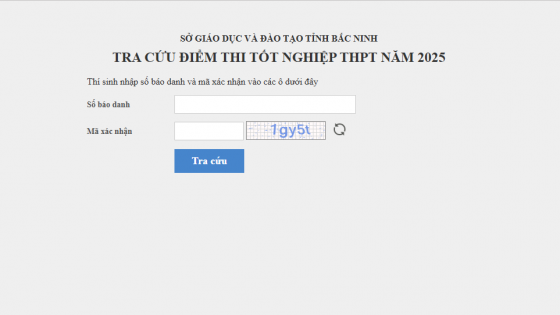 Tra cứu điểm thi tốt nghiệp THPT 2025 Bắc Ninh nhanh nhất