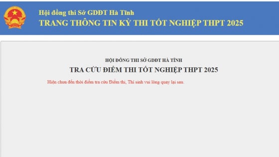Tra cứu điểm thi tốt nghiệp THPT 2025 Hà Tĩnh nhanh nhất