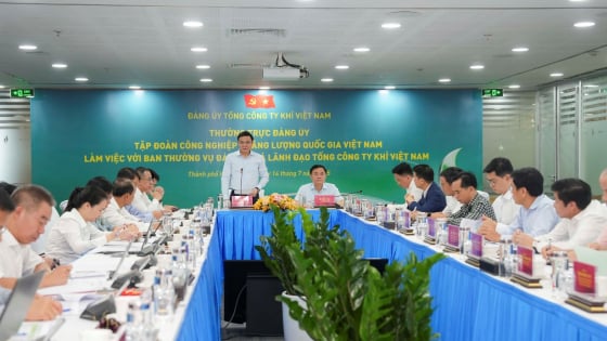 Thường trực Đảng ủy Petrovietnam làm việc với PV GAS: Quyết tâm hoàn thành kế hoạch 2025, hướng tới mục tiêu 2030
