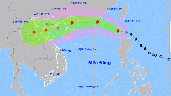NÓNG: Bão WIPHA đã chính thức đi vào biển Đông, thành bão số 3, đang lao thẳng hướng vịnh Bắc Bộ