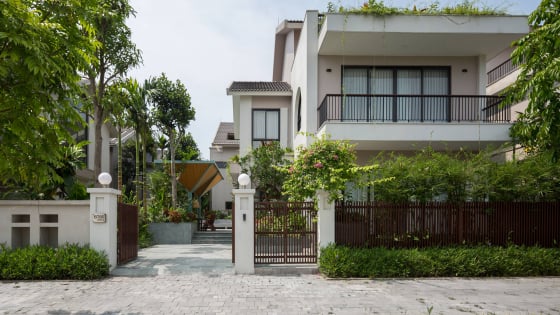 Ấn tượng biệt thự 120 m2 sở hữu mái vòm độc đáo mang hơi thở thiên nhiên