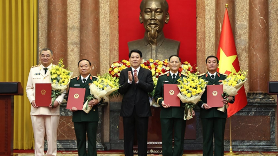 Những sĩ quan cấp cao được Chủ tịch nước thăng hàm Đại tướng, Thượng tướng trong 2 tháng qua