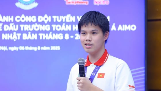 Lần đầu tiên học sinh thắng lớn tại cuộc thi Toán học Châu Á: 'Em xúc động nghe 2 tiếng Việt Nam vang lên'