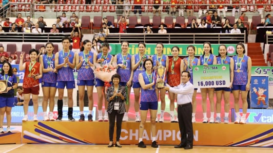 ĐT bóng chuyền nữ Việt Nam lần đầu vô địch SEA V.League: Thắng ngược Thái Lan trong trận chung kết kịch tính